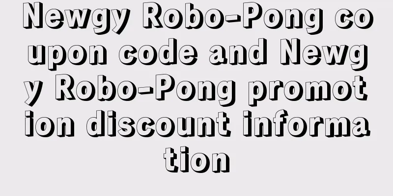Newgy Robo-Pong coupon code and Newgy Robo-Pong promotion discount information