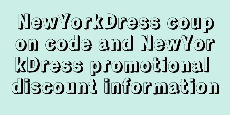 NewYorkDress coupon code and NewYorkDress promotional discount information
