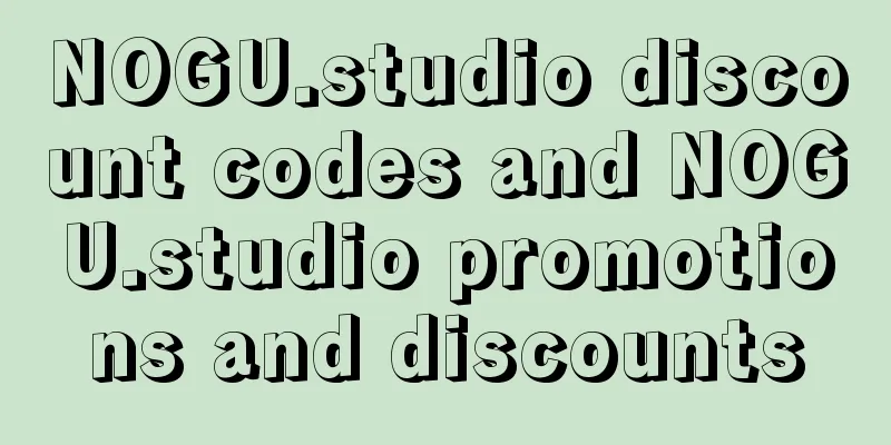 NOGU.studio discount codes and NOGU.studio promotions and discounts