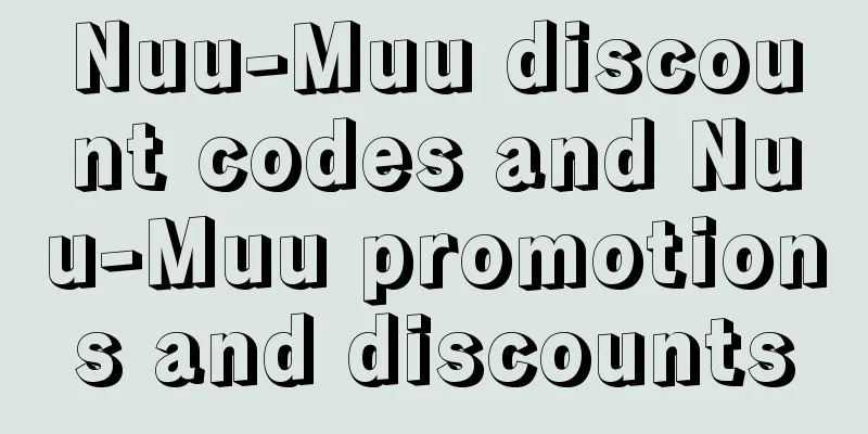 Nuu-Muu discount codes and Nuu-Muu promotions and discounts