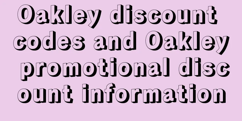Oakley discount codes and Oakley promotional discount information