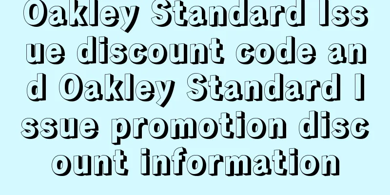 Oakley Standard Issue discount code and Oakley Standard Issue promotion discount information