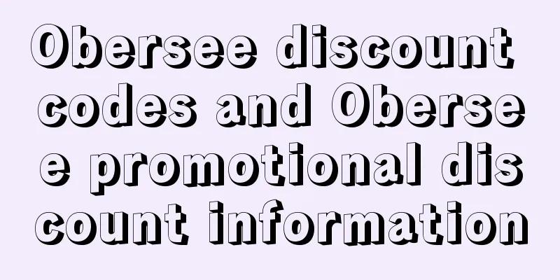 Obersee discount codes and Obersee promotional discount information