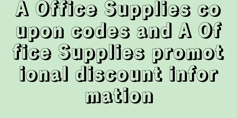 A Office Supplies coupon codes and A Office Supplies promotional discount information