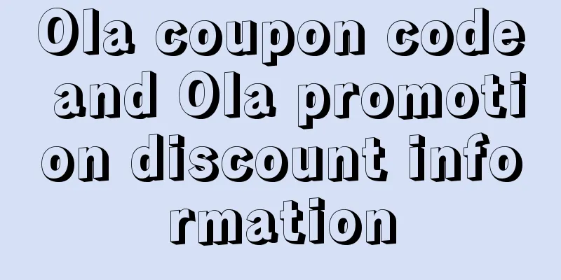 Ola coupon code and Ola promotion discount information