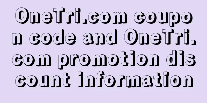 OneTri.com coupon code and OneTri.com promotion discount information