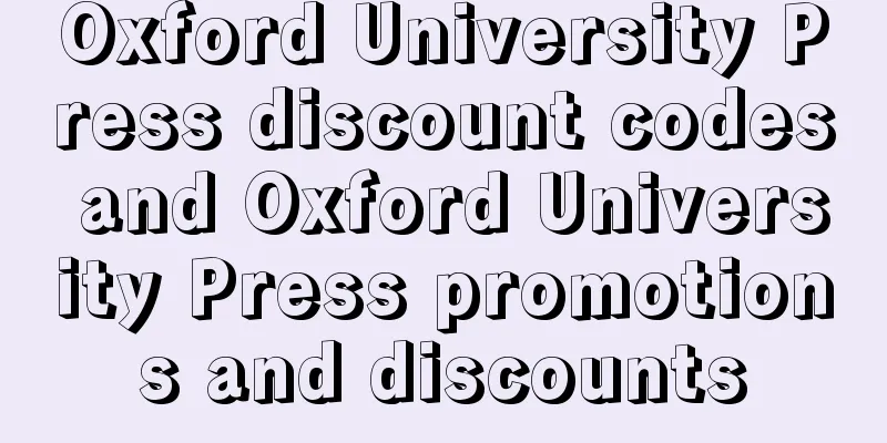 Oxford University Press discount codes and Oxford University Press promotions and discounts