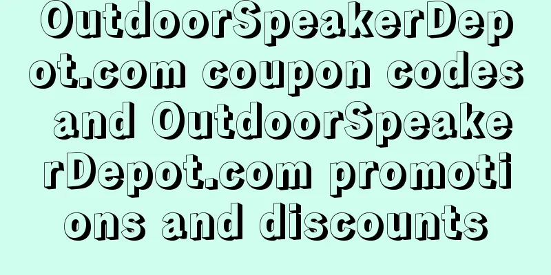 OutdoorSpeakerDepot.com coupon codes and OutdoorSpeakerDepot.com promotions and discounts