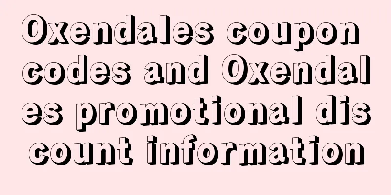 Oxendales coupon codes and Oxendales promotional discount information
