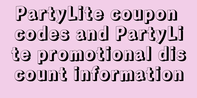 PartyLite coupon codes and PartyLite promotional discount information