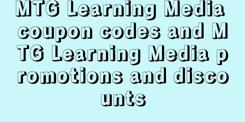 MTG Learning Media coupon codes and MTG Learning Media promotions and discounts