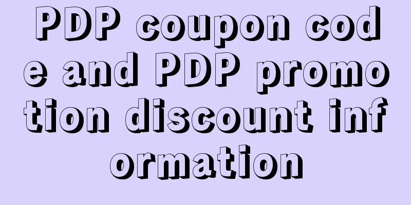 PDP coupon code and PDP promotion discount information