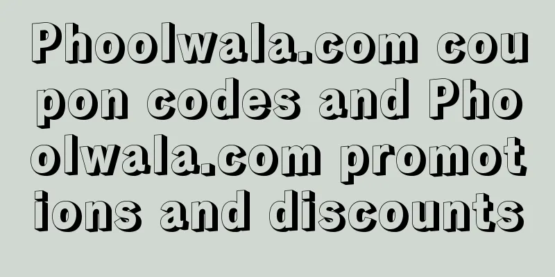 Phoolwala.com coupon codes and Phoolwala.com promotions and discounts