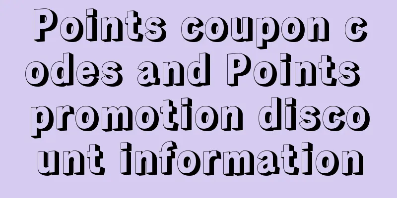 Points coupon codes and Points promotion discount information
