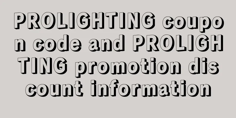 PROLIGHTING coupon code and PROLIGHTING promotion discount information