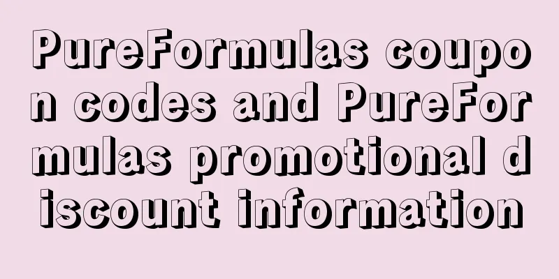 PureFormulas coupon codes and PureFormulas promotional discount information
