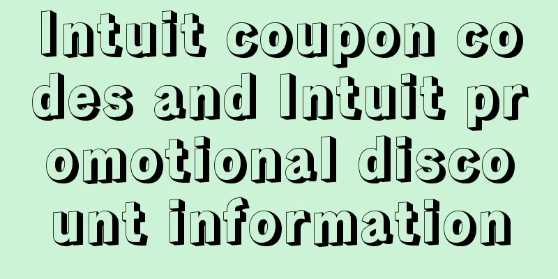 Intuit coupon codes and Intuit promotional discount information