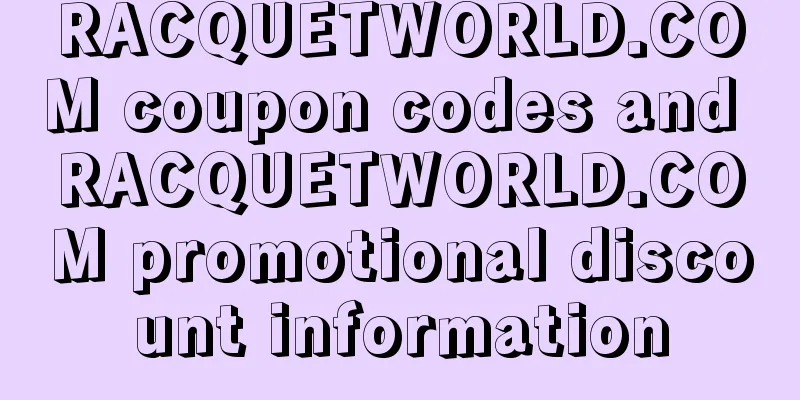 RACQUETWORLD.COM coupon codes and RACQUETWORLD.COM promotional discount information