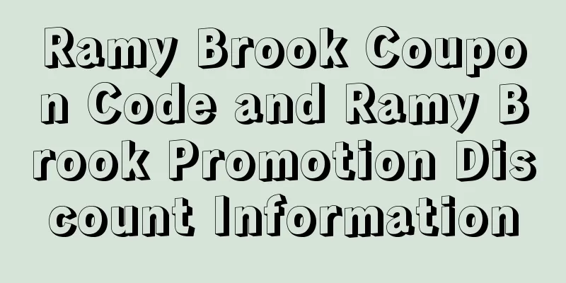 Ramy Brook Coupon Code and Ramy Brook Promotion Discount Information