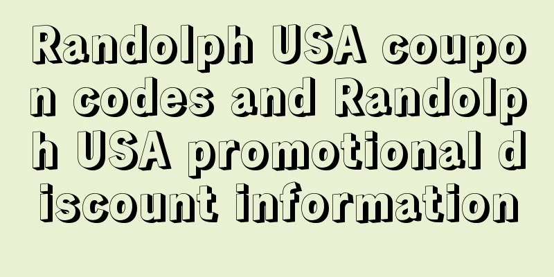 Randolph USA coupon codes and Randolph USA promotional discount information