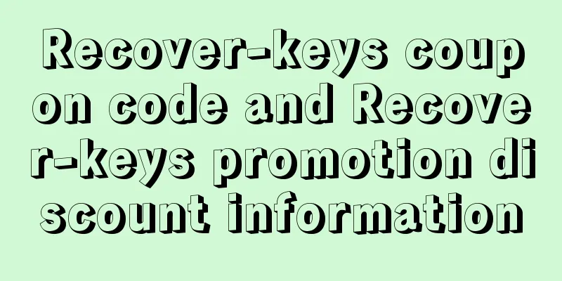 Recover-keys coupon code and Recover-keys promotion discount information