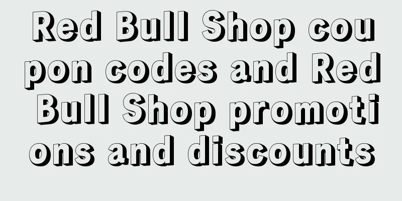 Red Bull Shop coupon codes and Red Bull Shop promotions and discounts