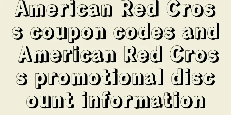 American Red Cross coupon codes and American Red Cross promotional discount information