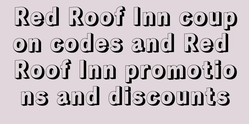Red Roof Inn coupon codes and Red Roof Inn promotions and discounts