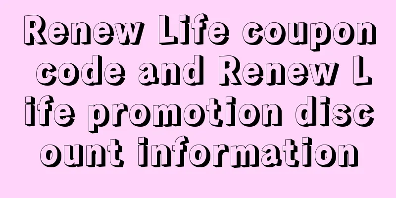 Renew Life coupon code and Renew Life promotion discount information