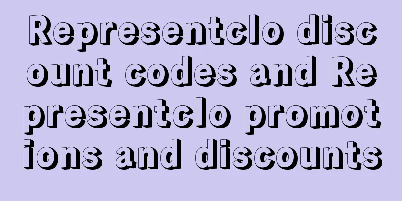 Representclo discount codes and Representclo promotions and discounts