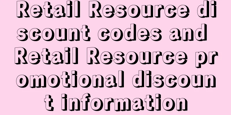Retail Resource discount codes and Retail Resource promotional discount information