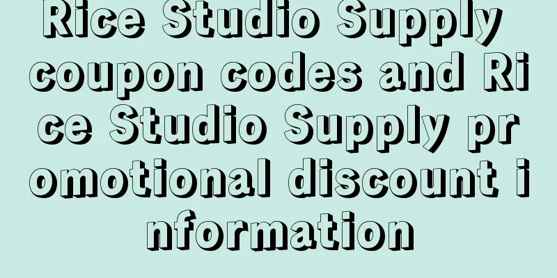 Rice Studio Supply coupon codes and Rice Studio Supply promotional discount information