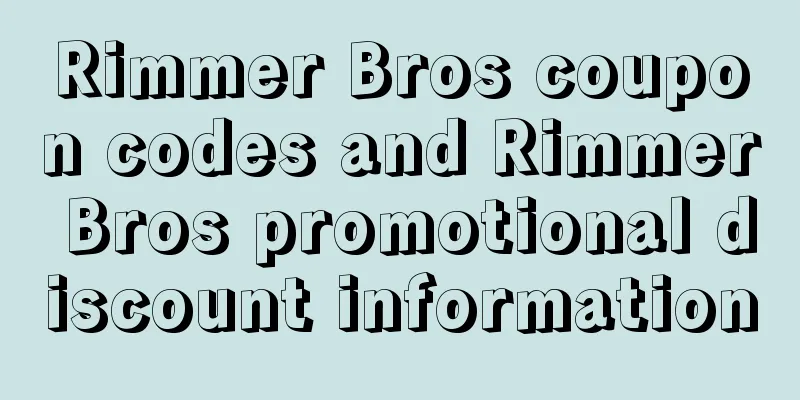 Rimmer Bros coupon codes and Rimmer Bros promotional discount information