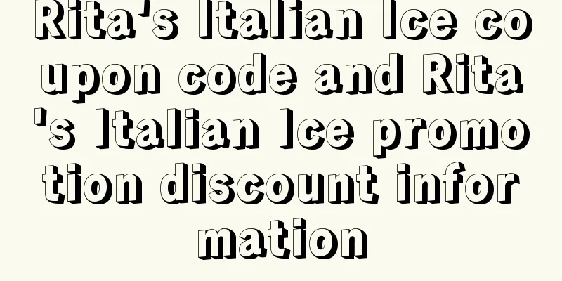 Rita's Italian Ice coupon code and Rita's Italian Ice promotion discount information