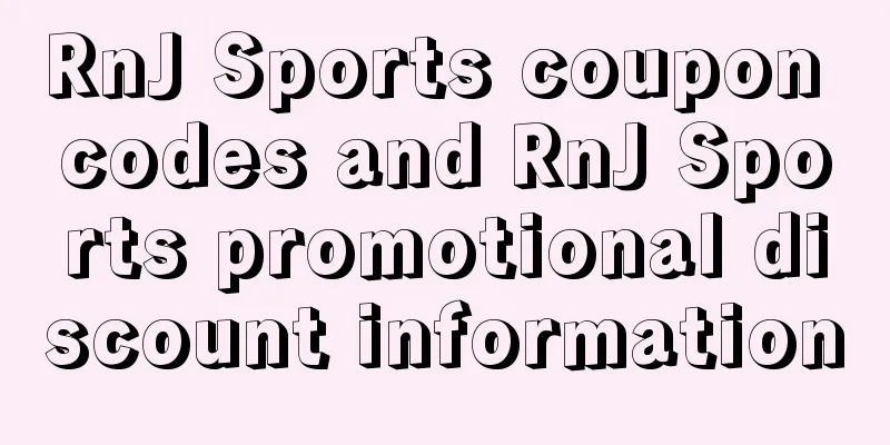 RnJ Sports coupon codes and RnJ Sports promotional discount information