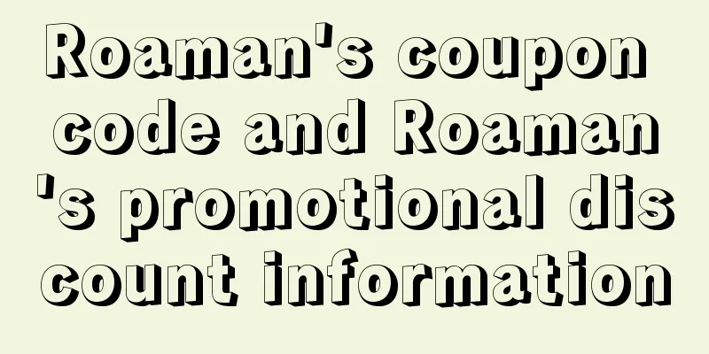 Roaman's coupon code and Roaman's promotional discount information