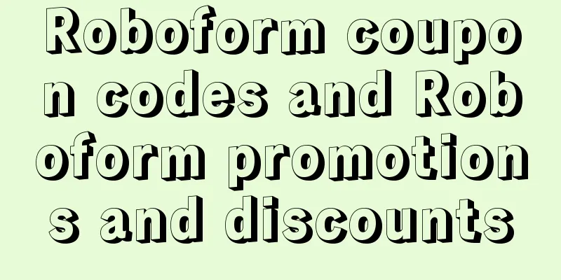Roboform coupon codes and Roboform promotions and discounts