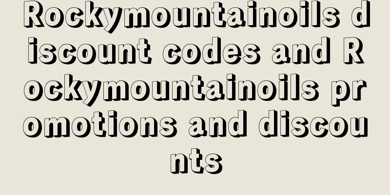 Rockymountainoils discount codes and Rockymountainoils promotions and discounts