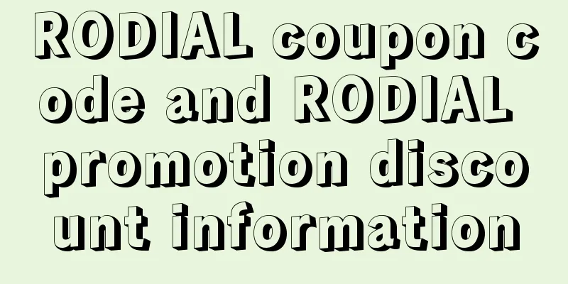RODIAL coupon code and RODIAL promotion discount information