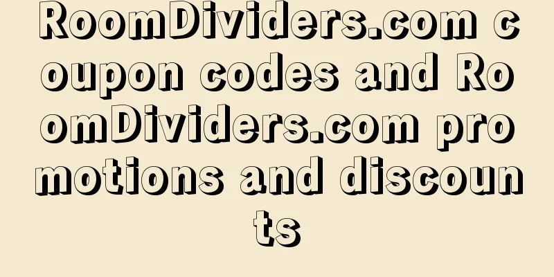 RoomDividers.com coupon codes and RoomDividers.com promotions and discounts
