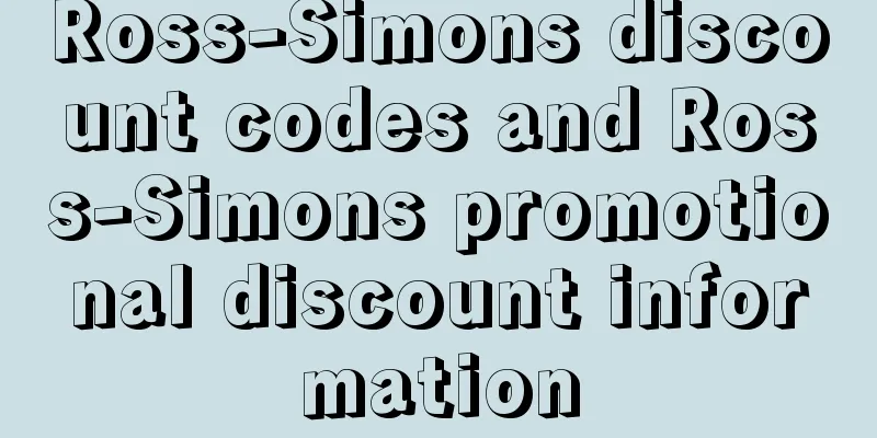 Ross-Simons discount codes and Ross-Simons promotional discount information