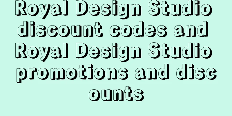 Royal Design Studio discount codes and Royal Design Studio promotions and discounts