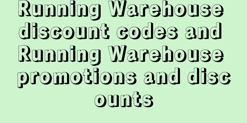 Running Warehouse discount codes and Running Warehouse promotions and discounts