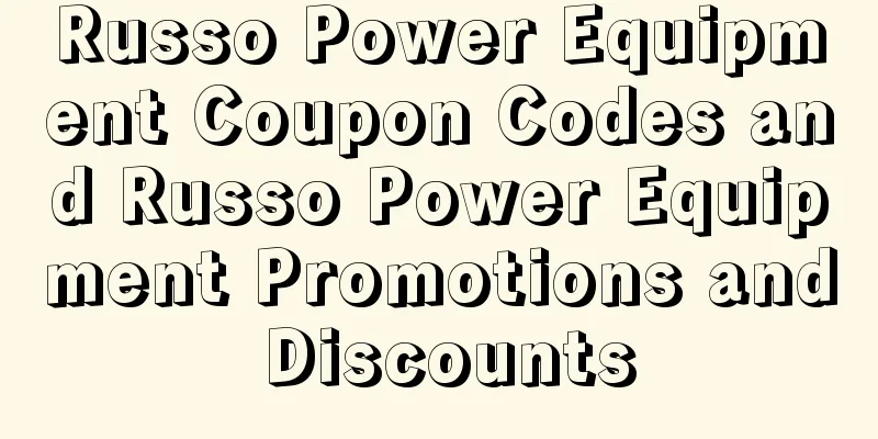 Russo Power Equipment Coupon Codes and Russo Power Equipment Promotions and Discounts