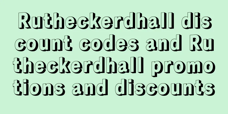 Rutheckerdhall discount codes and Rutheckerdhall promotions and discounts