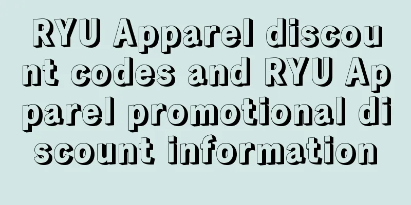 RYU Apparel discount codes and RYU Apparel promotional discount information