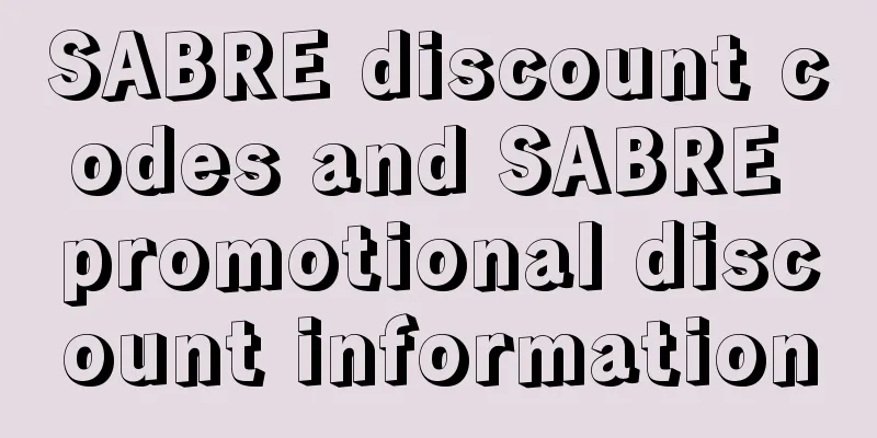 SABRE discount codes and SABRE promotional discount information