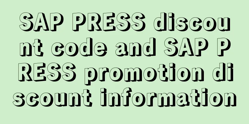 SAP PRESS discount code and SAP PRESS promotion discount information