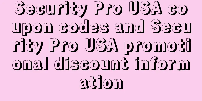 Security Pro USA coupon codes and Security Pro USA promotional discount information
