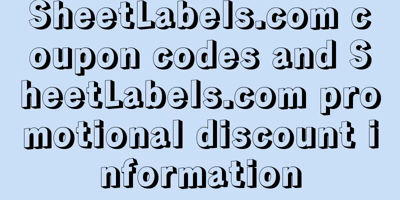 SheetLabels.com coupon codes and SheetLabels.com promotional discount information